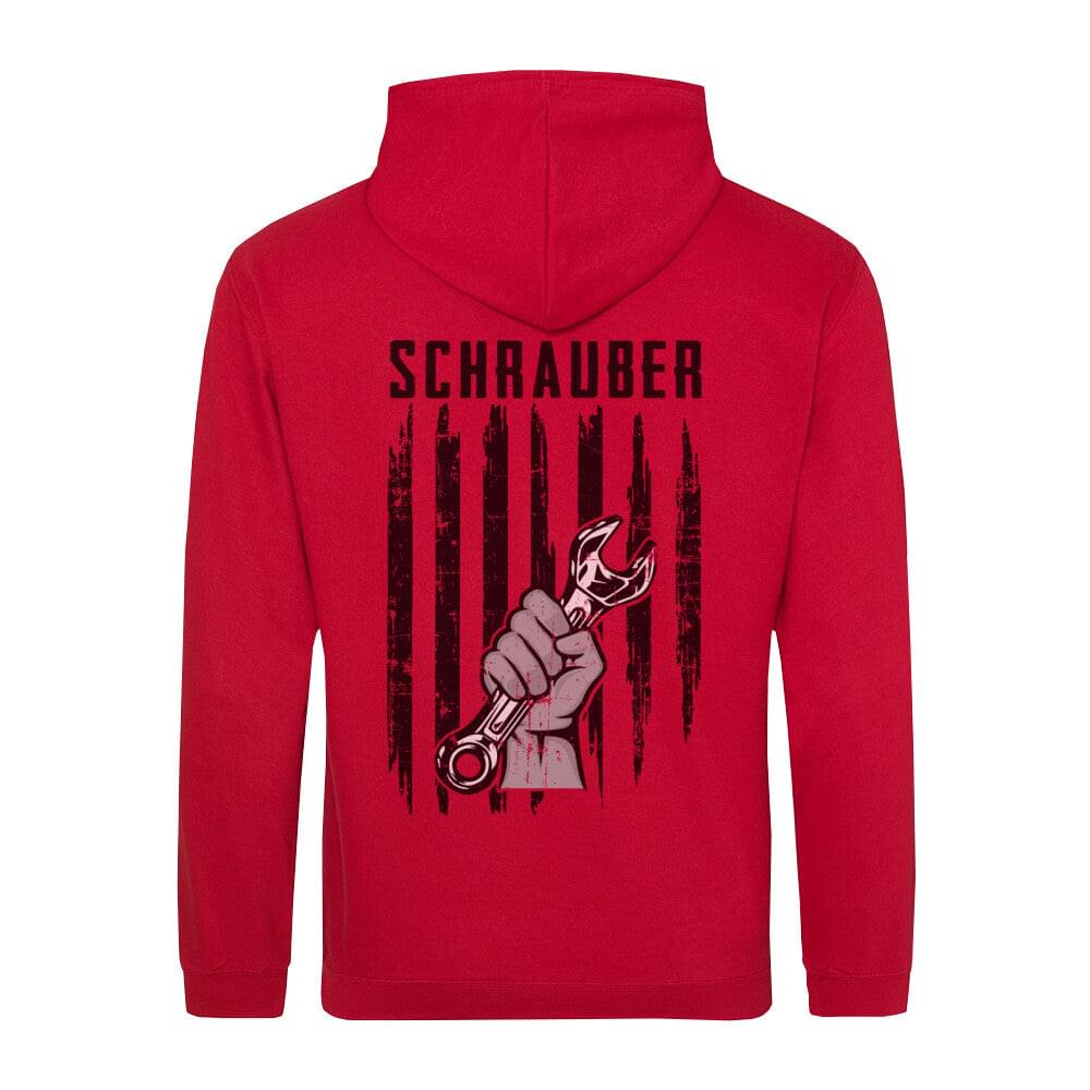 HOODIE grosses Design Schrauber Beidseitig