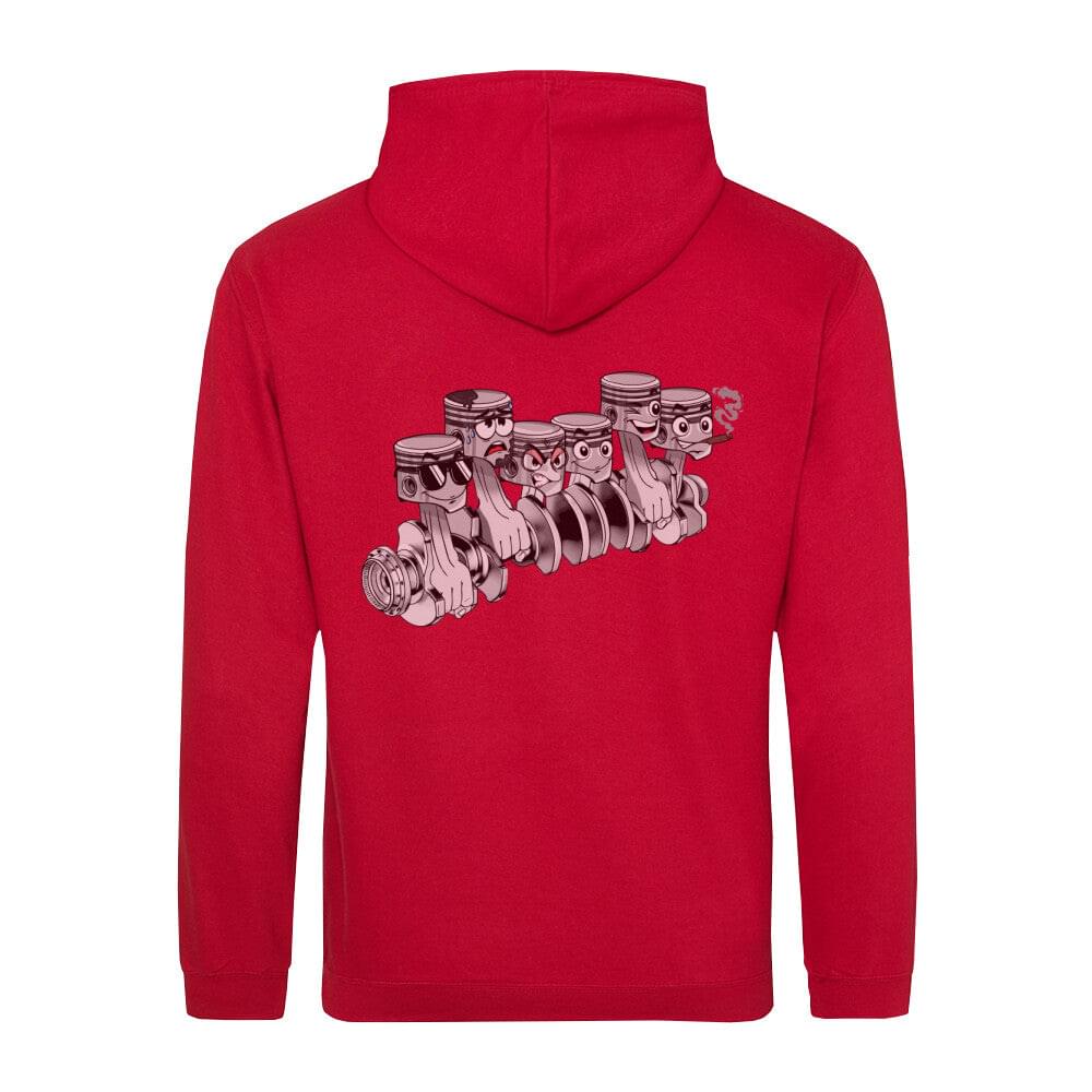 HOODIE 6er Schraubiwelle Rückendruck