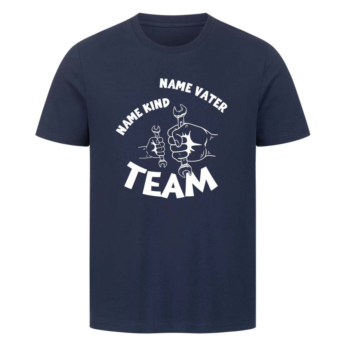Team Papa und Kind personalisiertes Design