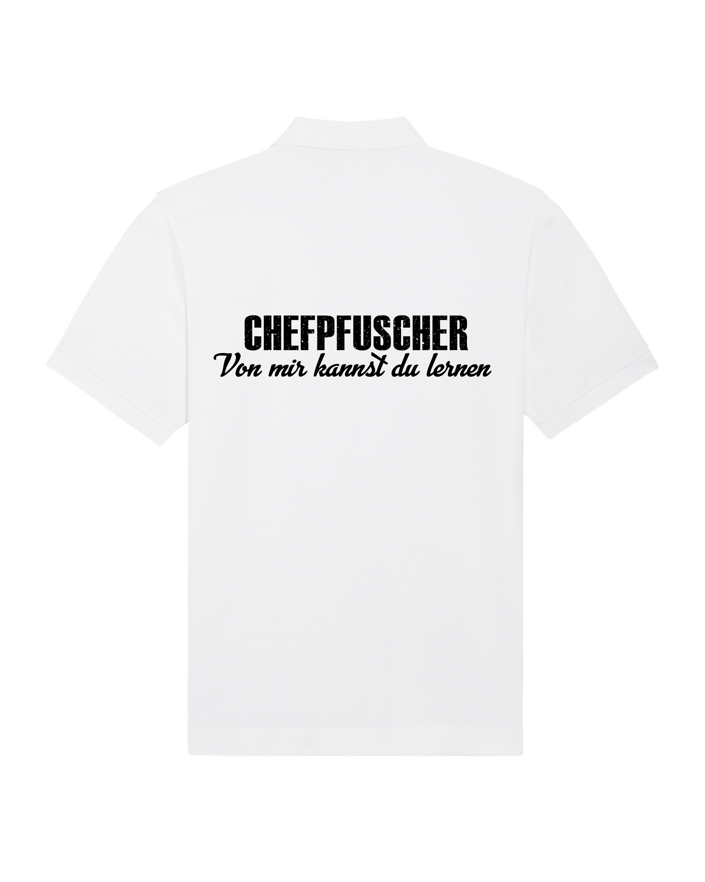 Polo Shirt Chefpfuscher Rückendruck